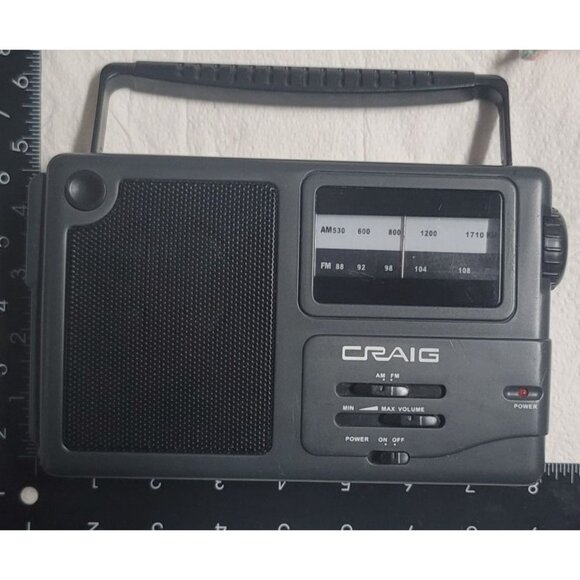 Vintage Craig Portable AM/FM Radio CR4181 - Battery Or DC Powered - Picture 5 of 10
